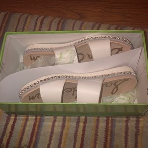 Sam Edelman white sandals